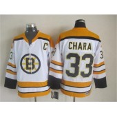 Boston Bruins #33 Zdeno Chara White CCM Throwback Stitched NHL Jersey