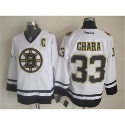 Boston Bruins #33 Zdeno Chara White Fashion Stitched NHL Jersey