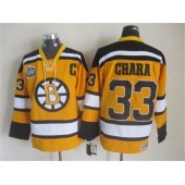 Boston Bruins #33 Zdeno Chara Yellow Winter Classic CCM Throwback Stitched NHL Jersey