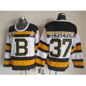 Boston Bruins #37 Patrice Bergeron White CCM Throwback 75TH Stitched NHL Jersey