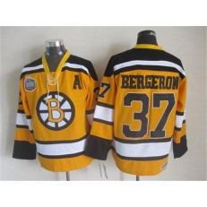 Boston Bruins #37 Patrice Bergeron Yellow Winter Classic CCM Throwback Stitched NHL Jersey