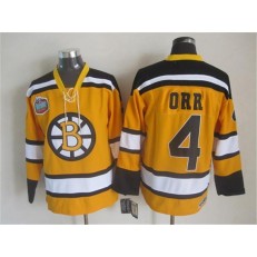 Boston Bruins #4  Bobby Orr Yellow Winter Classic CCM Throwback Stitched NHL Jersey