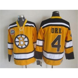 Boston Bruins #4  Bobby Orr Yellow Winter Classic CCM Throwback Stitched NHL Jersey