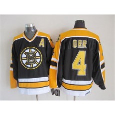Boston Bruins #4 Bobby Orr Black CCM Throwback New Stitched NHL Jersey