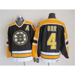 Boston Bruins #4 Bobby Orr Black CCM Throwback New Stitched NHL Jersey