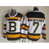 Boston Bruins #7 Phil Esposito White CCM Throwback 75TH Stitched NHL Jersey