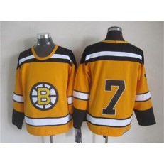 Boston Bruins #7 Phil Esposito Yellow CCM Throwback Stitched NHL Jersey