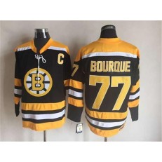 Boston Bruins #77 Ray Bourque Black CCM Throwback Stitched NHL Jersey