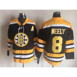 Boston Bruins #8 Cam Neely Black CCM Throwback Stitched NHL Jersey