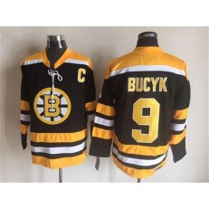 Boston Bruins #9 Bucyk Black CCM Throwback Stitched NHL Jersey