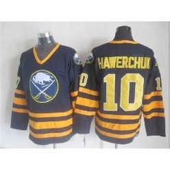 Buffalo Sabres #10 Dale Hawerchuk Navy Blue CCM Throwback Stitched NHL Jersey
