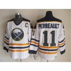 Buffalo Sabres #11 Gilbert Perreault White CCM Throwback Stitched NHL Jersey