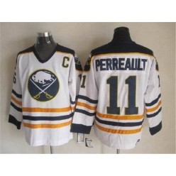 Buffalo Sabres #11 Gilbert Perreault White CCM Throwback Stitched NHL Jersey