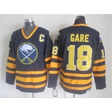 Buffalo Sabres #18 Danny Gare Navy Blue CCM Throwback Stitched NHL Jersey