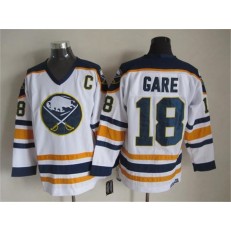 Buffalo Sabres #18 Danny Gare White CCM Throwback Stitched NHL Jersey
