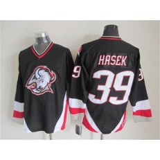 Buffalo Sabres #39 Dominik Hasek Black CCM Throwback Stitched NHL Jersey