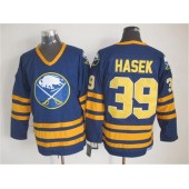 Buffalo Sabres #39 Dominik Hasek Navy Blue CCM Throwback Stitched NHL Jersey
