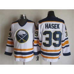 Buffalo Sabres #39 Dominik Hasek White CCM Throwback Stitched NHL Jersey