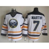 Buffalo Sabres #7 Rick Martin White CCM Throwback Stitched NHL Jersey