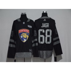 Adidas Florida Panthers #68 Jaromir Jagr Black 1917-2017 100th Anniversary Stitched NHL Jersey