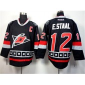 Carolina Hurricanes #12 Eric Staal Black Third Hockey Stitched NHL Jersey