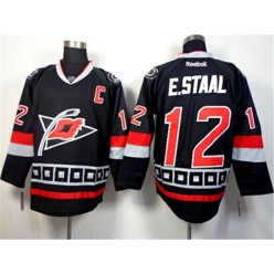 Carolina Hurricanes #12 Eric Staal Black Third Hockey Stitched NHL Jersey