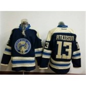 Columbus Blue Jackets #13 Cam Atkinson Blue Third Stitched NHL Reebok Hockey Jersey