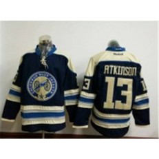 Columbus Blue Jackets #13 Cam Atkinson Blue Third Stitched NHL Reebok Hockey Jersey