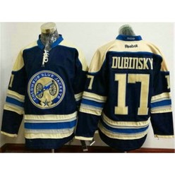 Columbus Blue Jackets #17 Brandon Dubinsky Blue Third Stitched NHL Reebok Hockey Jersey