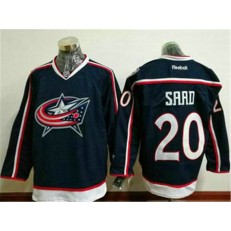 Columbus Blue Jackets #20 Brandon Saad Navy Blue Home Stitched NHL Reebok Hockey Jersey