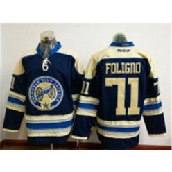 Columbus Blue Jackets #71 Nick Foligno Blue Third Stitched NHL Reebok Hockey Jersey