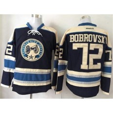 Columbus Blue Jackets #72 Sergei Bobrovsky Navy Blue Alternate Stitched NHL Jersey