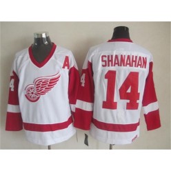 Detroit Red Wings #14 Brendan Shanahan White CCM Throwback Stitched NHL Jersey