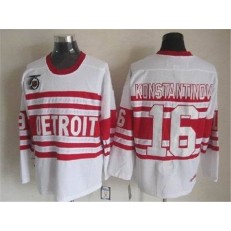 Detroit Red Wings #16 Vladimir Konstantinov White CCM Throwback 75TH Stitched NHL Jersey