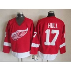 Detroit Red Wings #17 Brett Hull Red CCM Throwback Stitched NHL Jersey