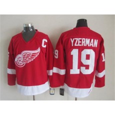 Detroit Red Wings #19 Steve Yzerman Red CCM Stitched NHL Jersey