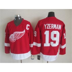 Detroit Red Wings #19 Steve Yzerman Red CCM Stitched NHL Jersey