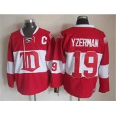 Detroit Red Wings #19 Steve Yzerman Red Winter Classic CCM Throwback Stitched NHL Jersey