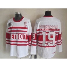 Detroit Red Wings #19 Steve Yzerman White 75TH CCM Stitched NHL Jersey