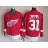 Detroit Red Wings #31 Curtis Joseph Red CCM Throwback Stitched NHL Jersey