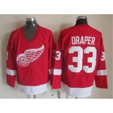 Detroit Red Wings #33 Kris Draper Red CCM Throwback Stitched NHL Jersey