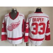 Detroit Red Wings #33 Kris Draper White CCM Throwback Stitched NHL Jersey