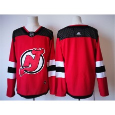 Adidas New Jersey Devils Blank Red Home Authentic Stitched NHL Jersey