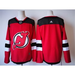 Adidas New Jersey Devils Blank Red Home Authentic Stitched NHL Jersey