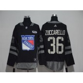 Adidas New York Rangers 36 Glenn Anderson Black 1917-2017 100th Anniversary Stitched NHL Jersey