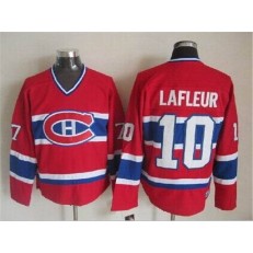 Montreal Canadiens 10 Guy Lafleur Stitched Red CCM Throwback NHL Jersey