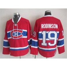 Montreal Canadiens 19 Larry Robinson Stitched Red CH CCM Throwback NHL Jersey