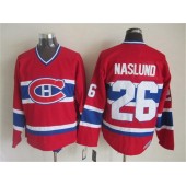 Montreal Canadiens 26 Mats Naslund Red CCM Throwback Stitched NHL Jersey
