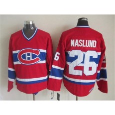 Montreal Canadiens 26 Mats Naslund Red CCM Throwback Stitched NHL Jersey