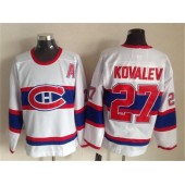 Montreal Canadiens 27 Alexei Kovalev White CCM Throwback Stitched NHL Jersey